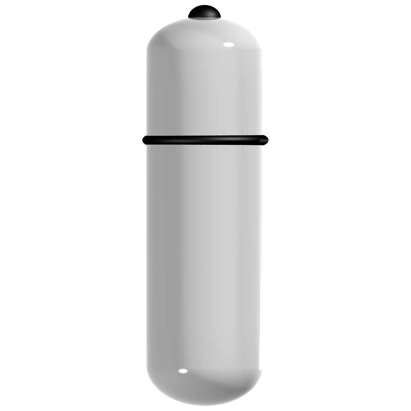 Power Bullet- 3-Speed 6-Inch Bullet Vibrator - Battery Operated- White