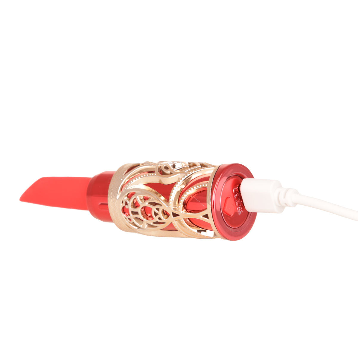 BMS Factory Ruby Kiss Lipstick - Red and Rose Gold