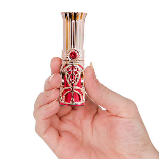 BMS Factory Ruby Kiss Lipstick - Red and Rose Gold