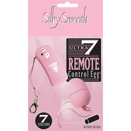 Silky Smooth Ultra 7 Remote Control Egg - Pink