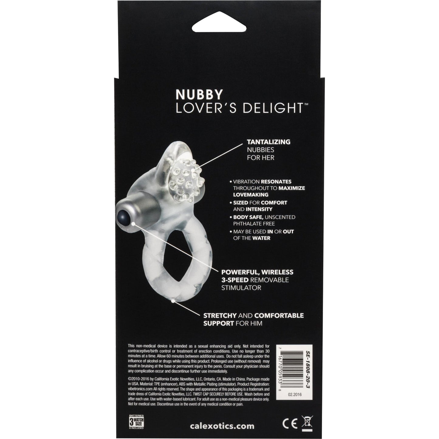 CalExotics® Lover's Delight Ring Nubby