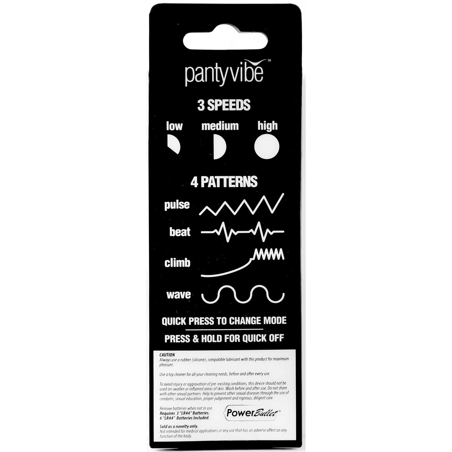 BMS - Panty Vibrator - Battery Operated - Purple - XL