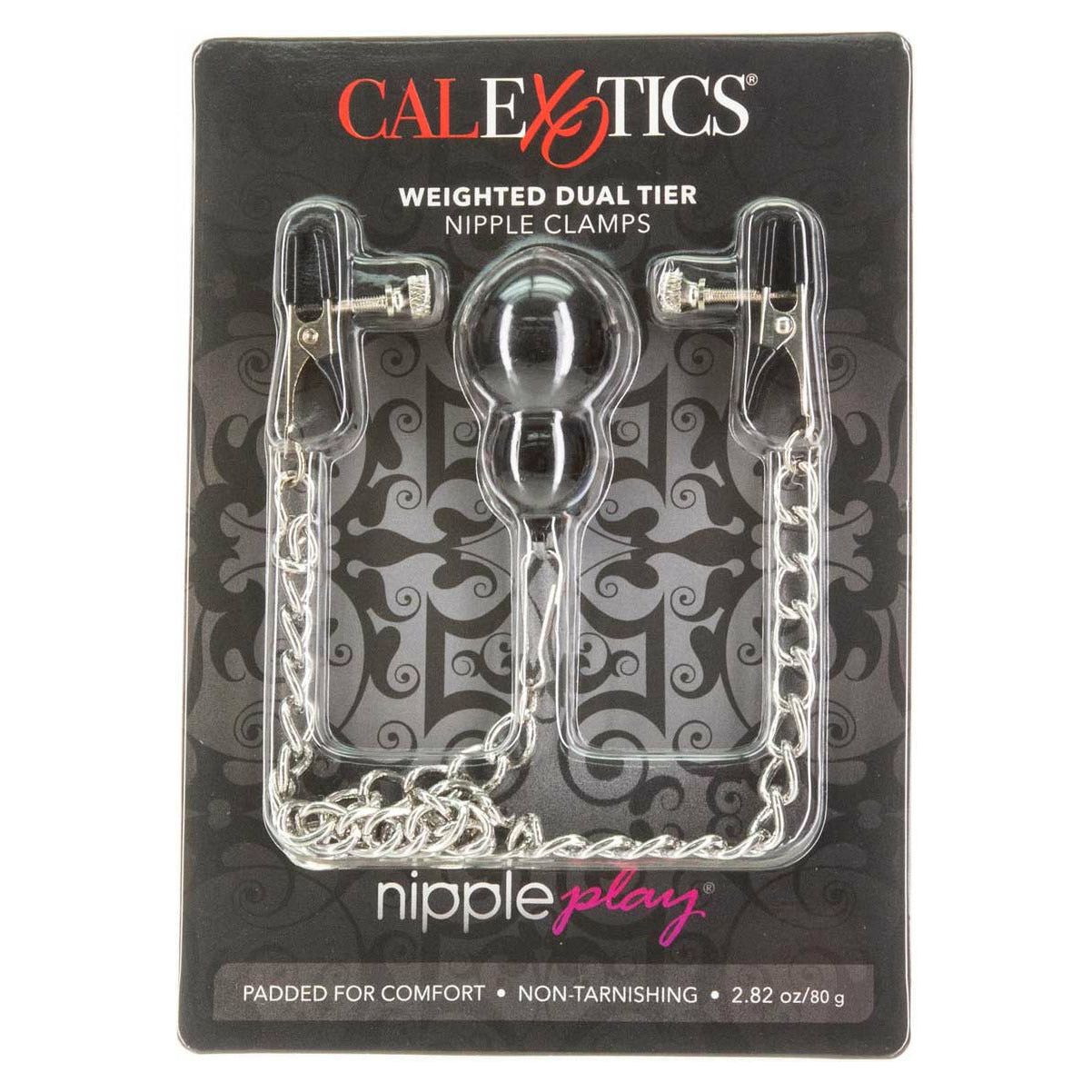 CalExotics® Nipple Play - Weighted Dual Tier Nipple Clamps