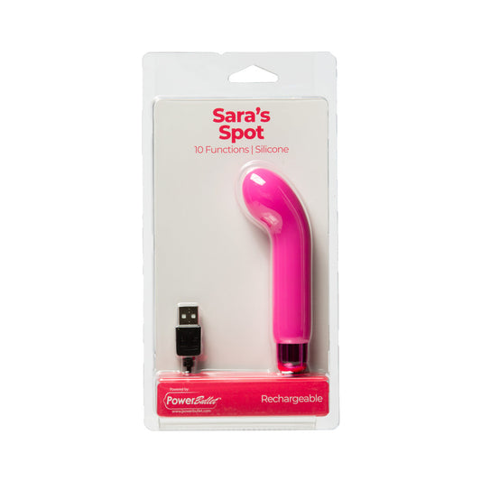 PowerBullet Sara’s Spot – Compact G-Spot Vibrator – Pink