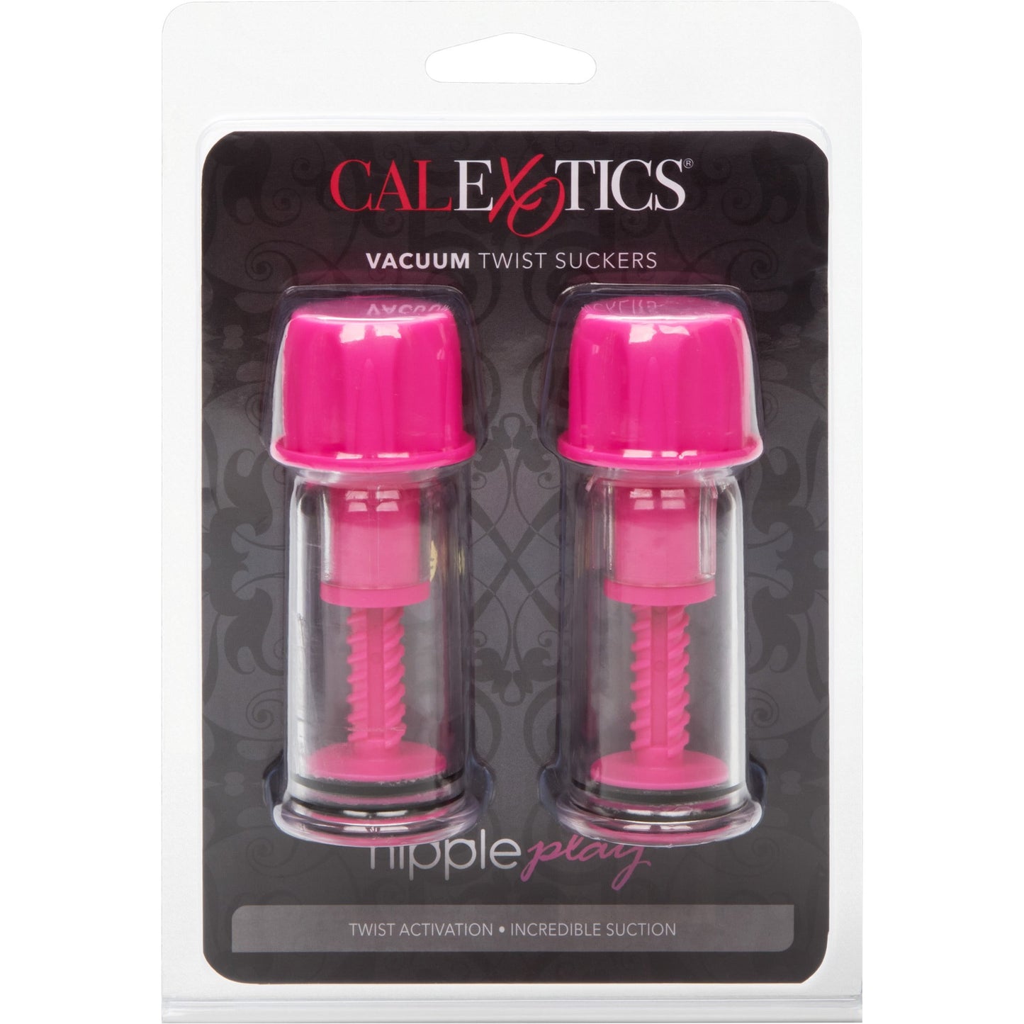 CalExotics® Nipple Play Vacuum Twist Suckers - Pink