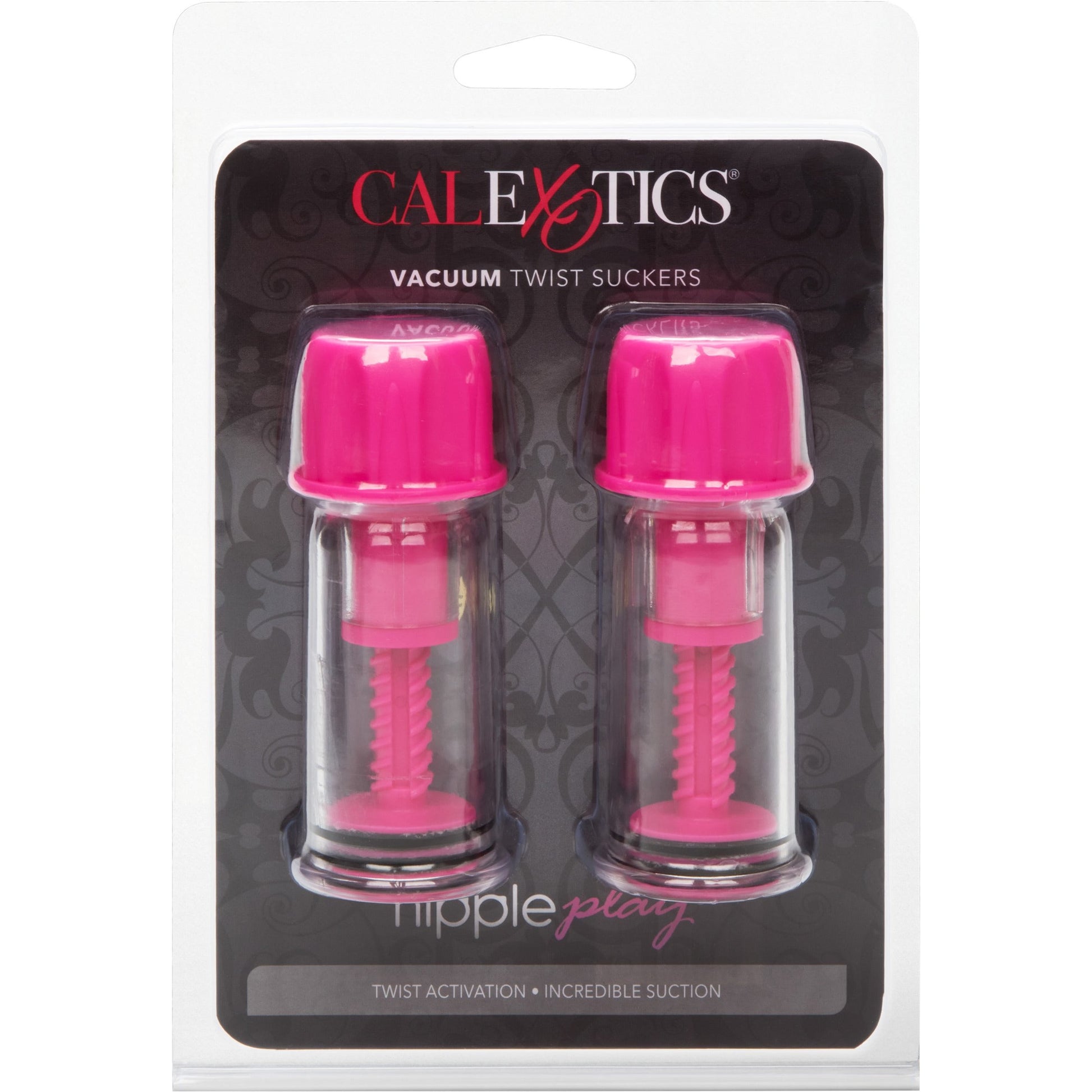 CalExotics® Nipple Play Vacuum Twist Suckers - Pink