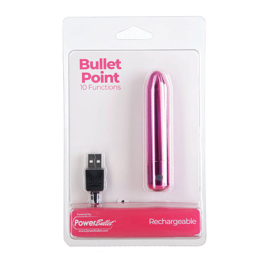 PowerBullet Bullet Point – Bullet Vibrator – USB Rechargeable – Pink