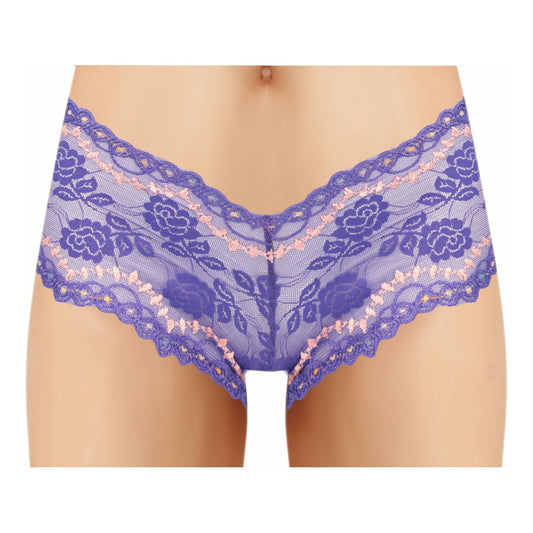 ACI Lace Boyleg with Bead Design - Blue