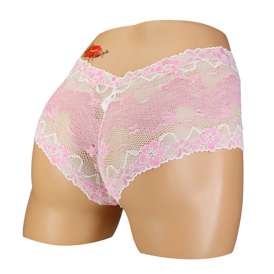 ACI Boyleg Lace Panty - Pink - Assorted Designs - Large