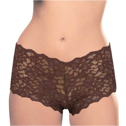 Boy Leg Panty -  Dark Chocolate - Medium