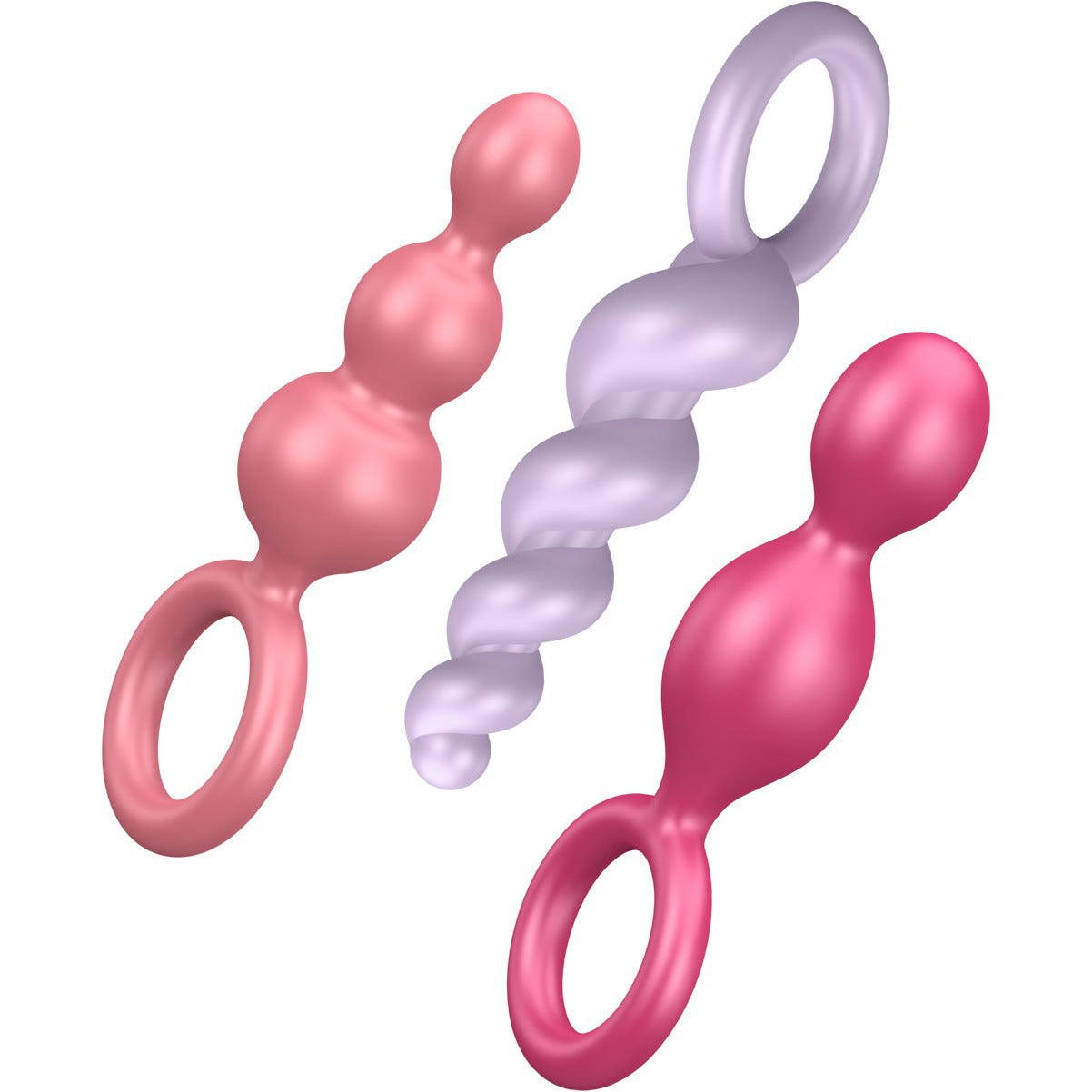 Satisfyer Butt Plugs – 3 Piece Added Value Pack – Multicolour