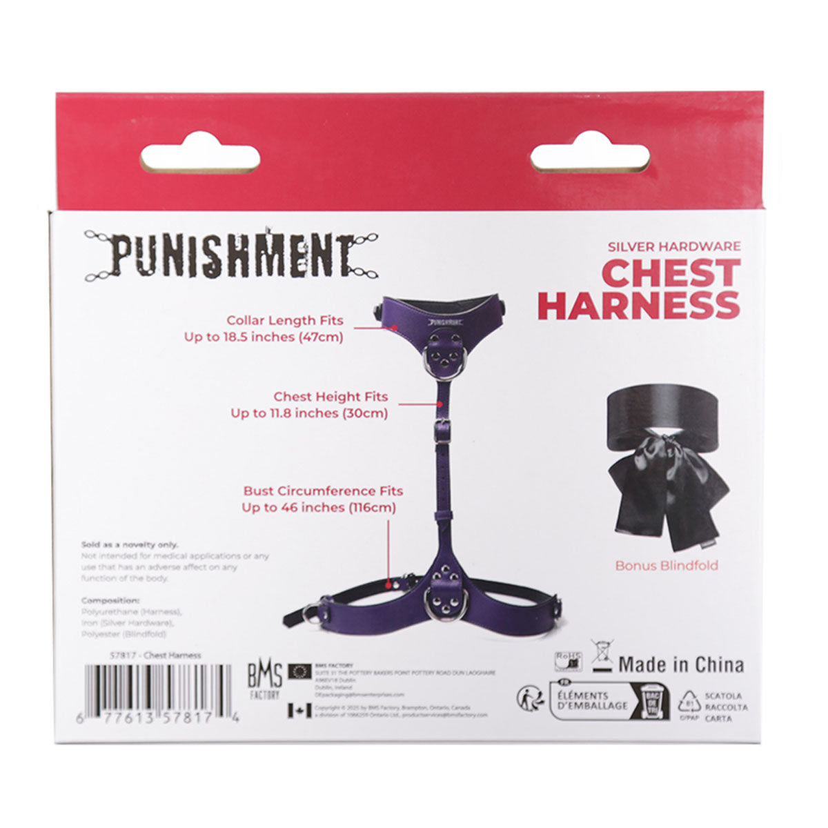 Punishment Silver Body Harness