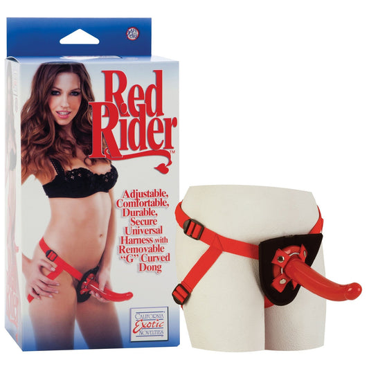 CalExotics® Red Rider Harness with Dong