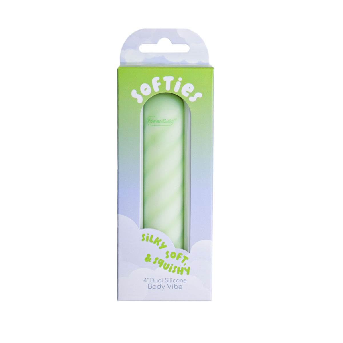 Softies 4” Dual Silicone Body Vibe - Green
