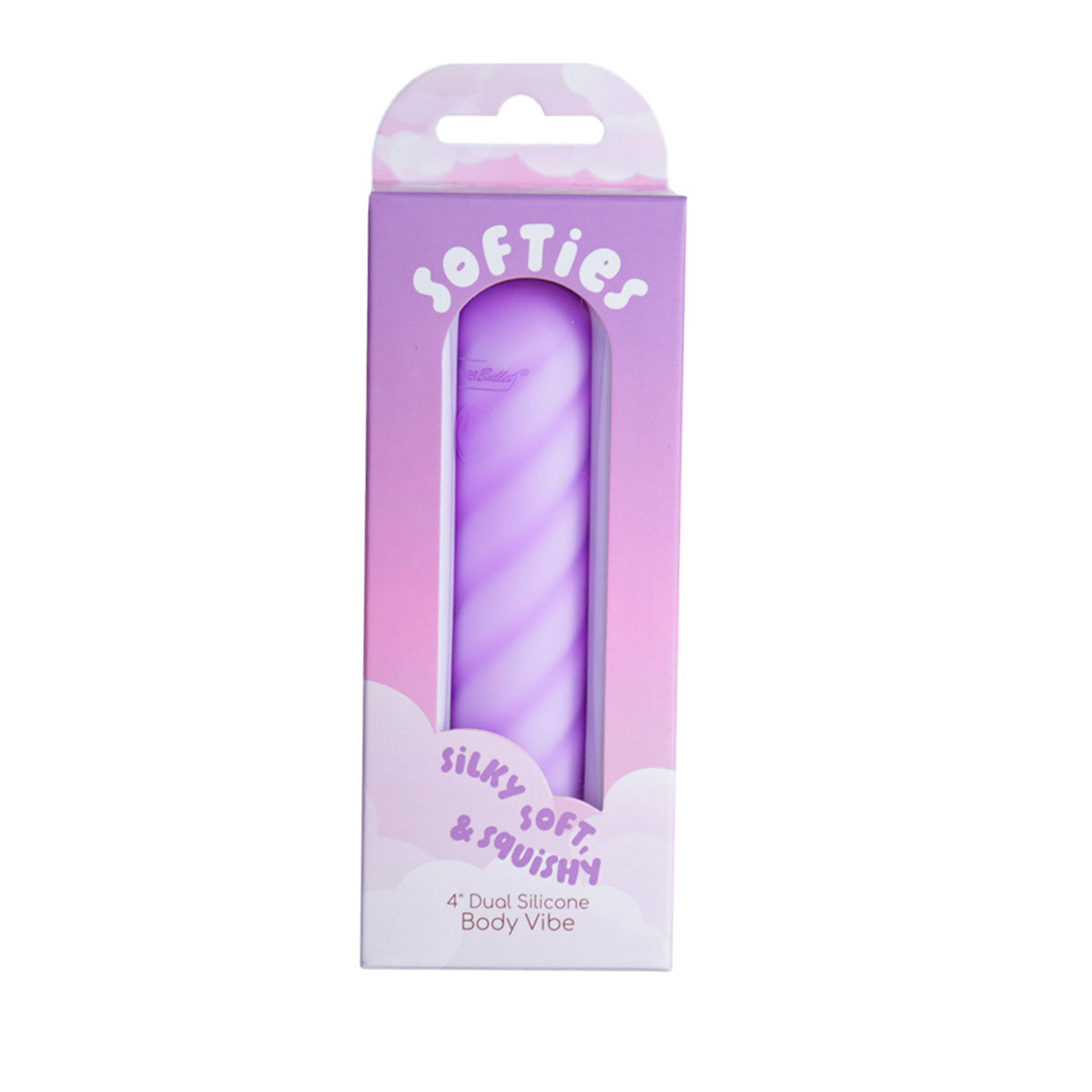 Softies 4” Dual Silicone Body Vibe - Purple