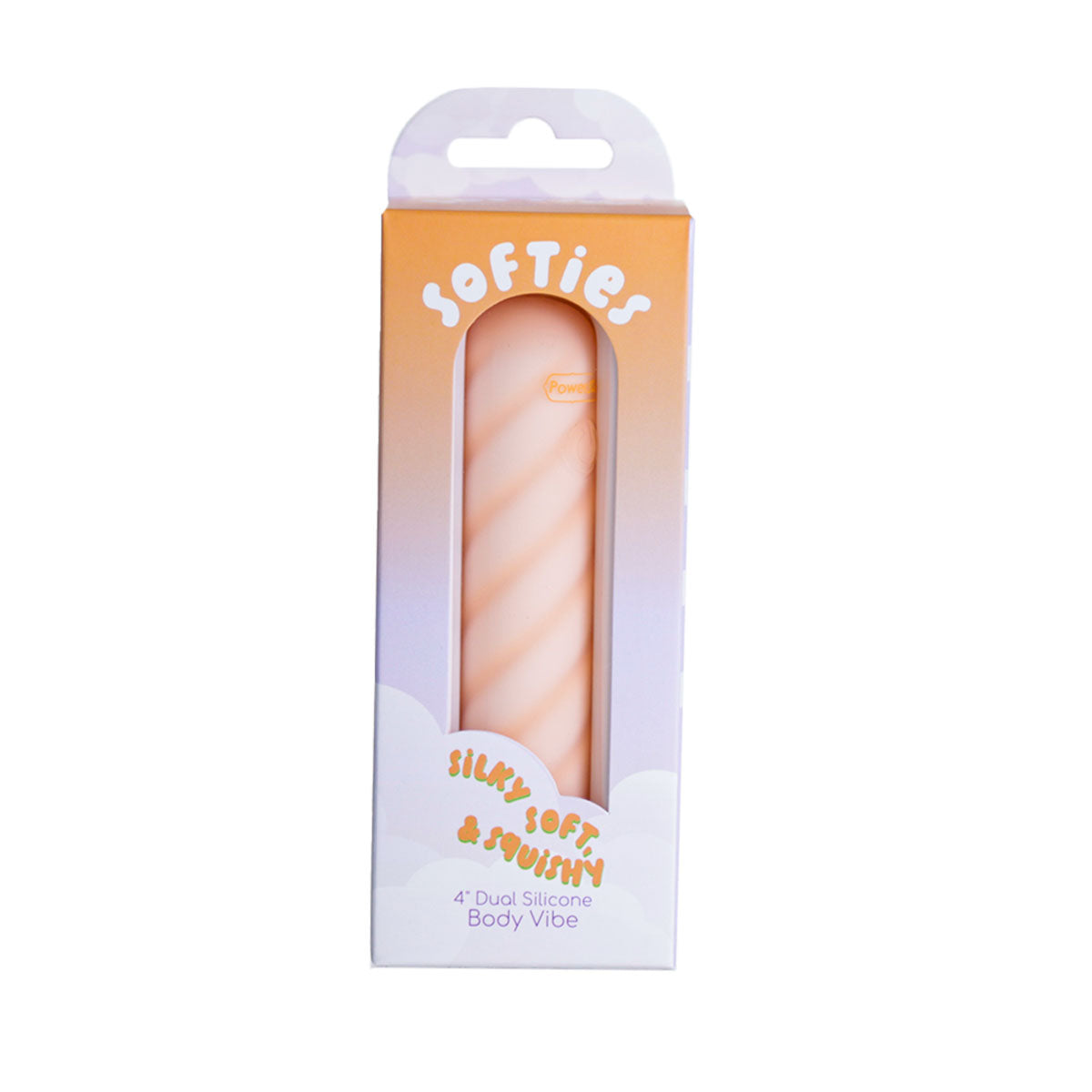 Softies 4” Dual Silicone Body Vibe - Orange