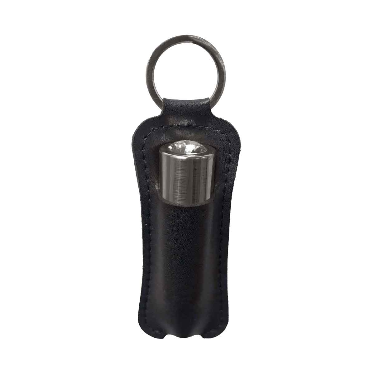 First-Class Bullet - 2.5" Bullet Vibrator with Key Chain Pouch - Gun Metal