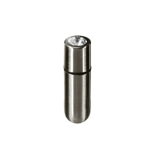 PowerBullet First-Class Bullet - 2.5" Bullet Vibrator with Key Chain Pouch - Gun Metal