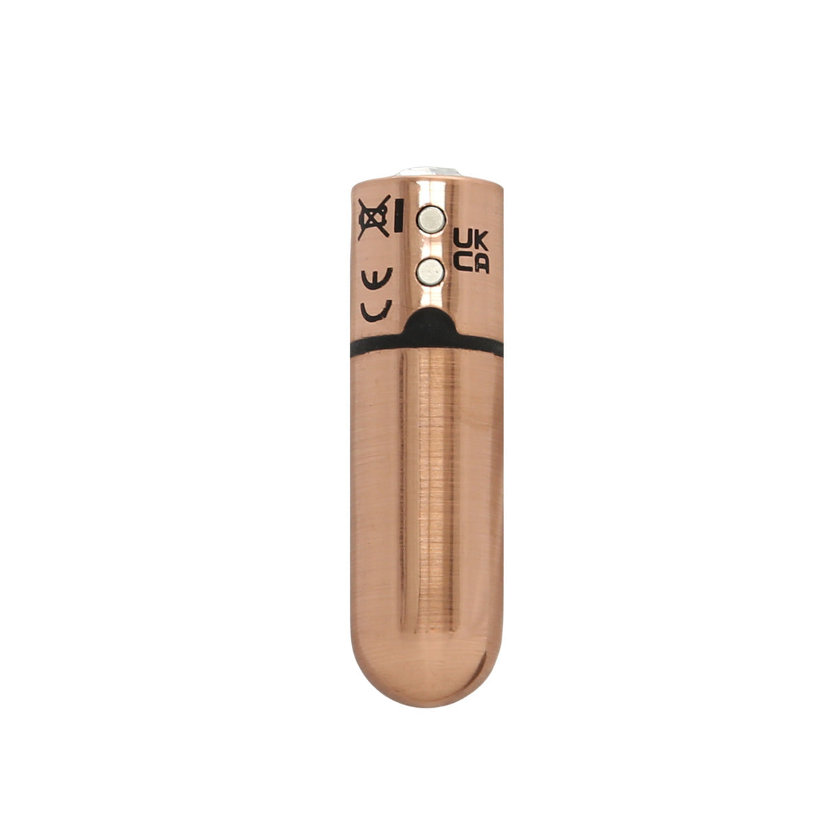 PowerBullet First-Class Bullet - 2.5" Bullet Vibrator with Key Chain Pouch - Rose Gold