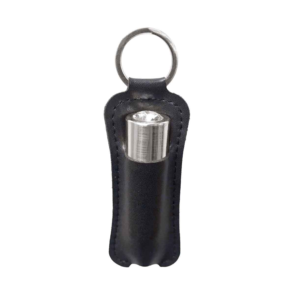First-Class Bullet - 2.5" Bullet Vibrator with Key Chain Pouch - Silver