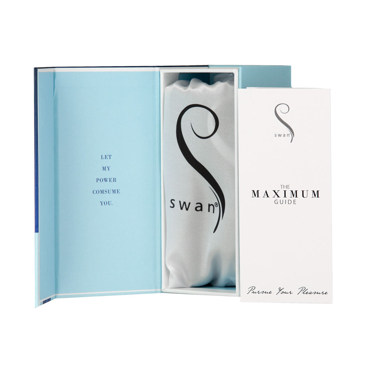 Swan® - Maximum Bullet Vibrator + Silicone Comfy Cuff – Blue