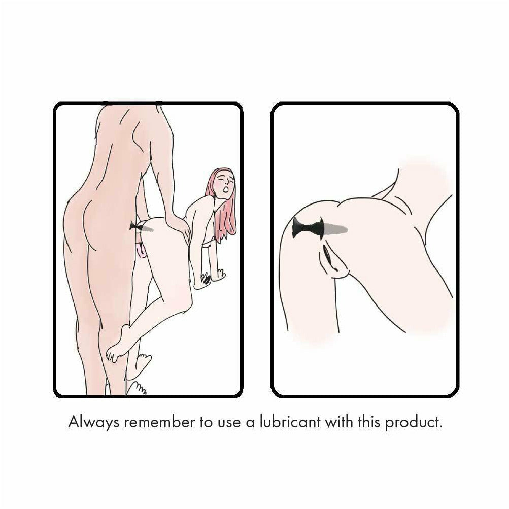 Pure Love® - Silicone Butt Plug - Black