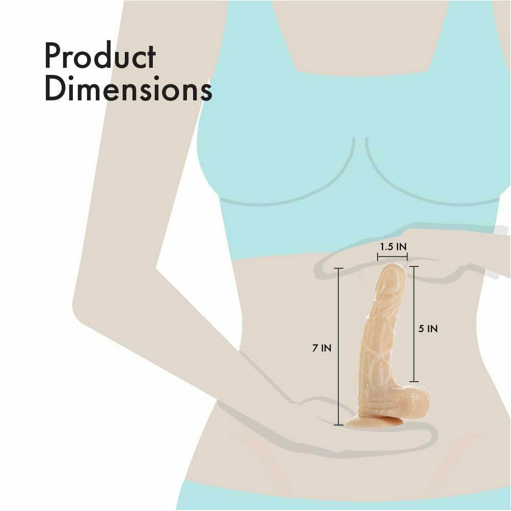 Pure Love® -  Lil’ Larry Rotating Vibrating Dong with Wired Remote