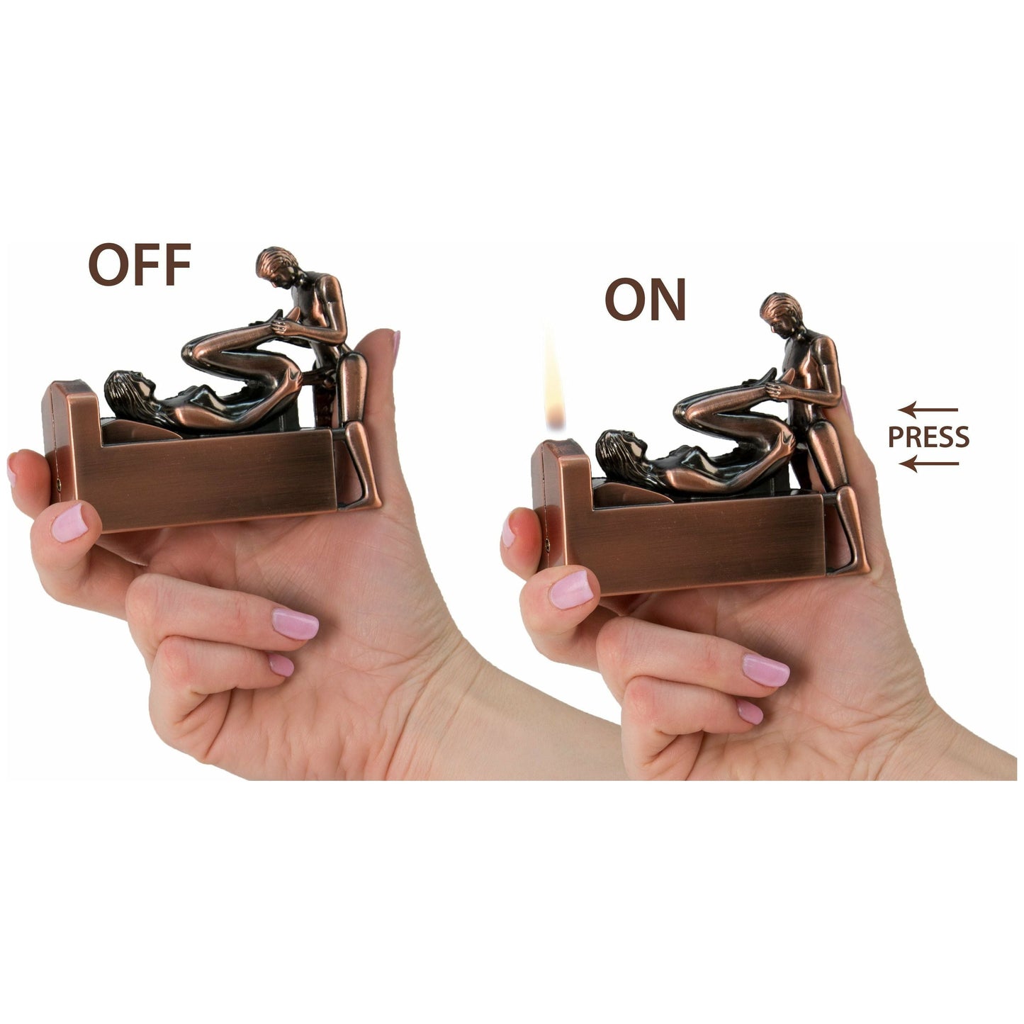 Novelty Cigar Torch Novelty Cigar Torch - Couple on Bed (Empty)