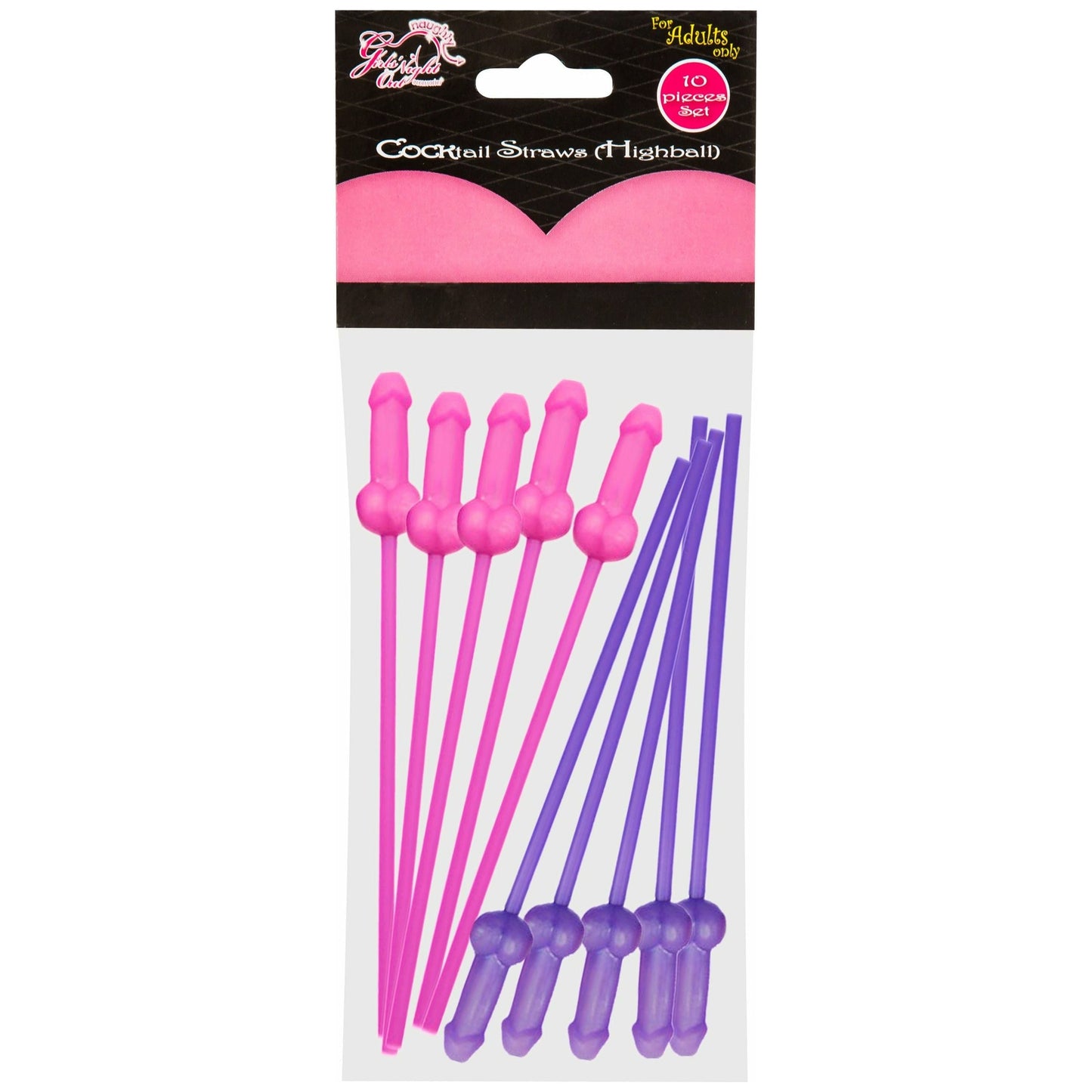 Girls' Night Out Highball Cocktail Straws