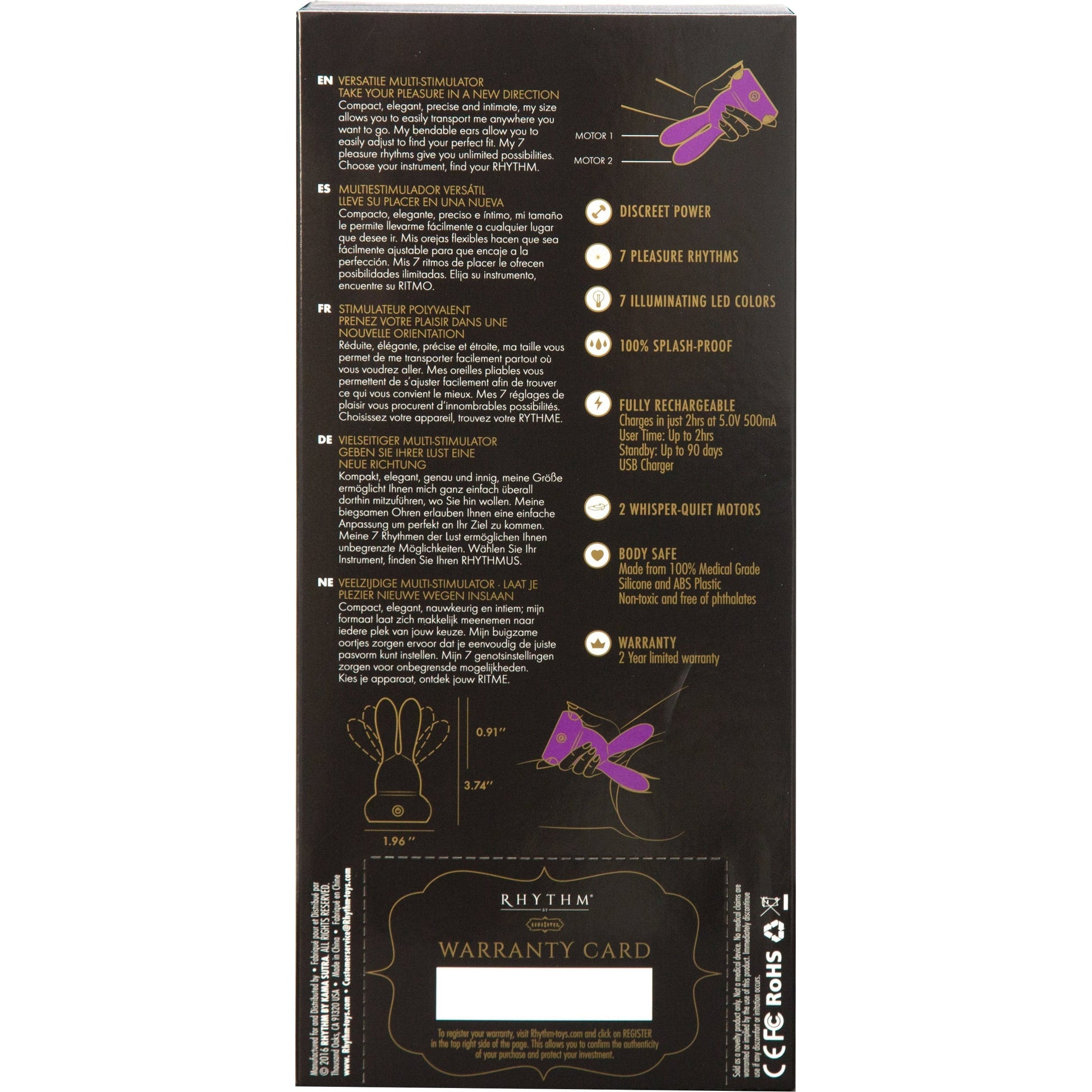 Kama Sutra Rhythm - Chari - Clitoral Vibrator - Purple