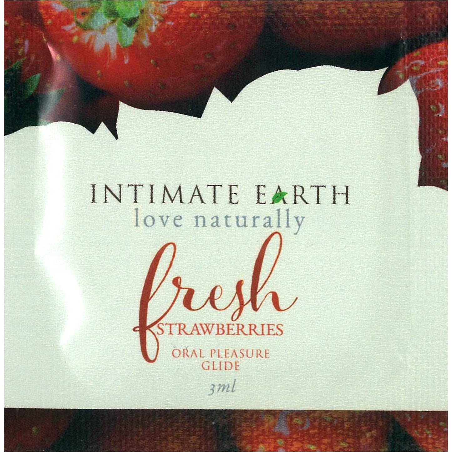 Intimate Earth Natural Flavors Glide - Fresh Strawberries - 3ml/.1oz