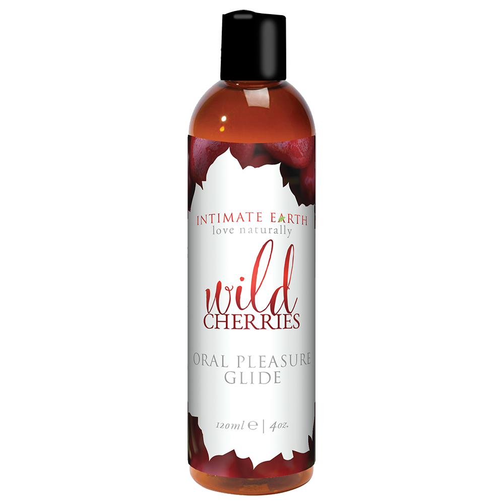 Intimate Earth Natural Flavors Glide - Wild Cherries - 120ml/4oz