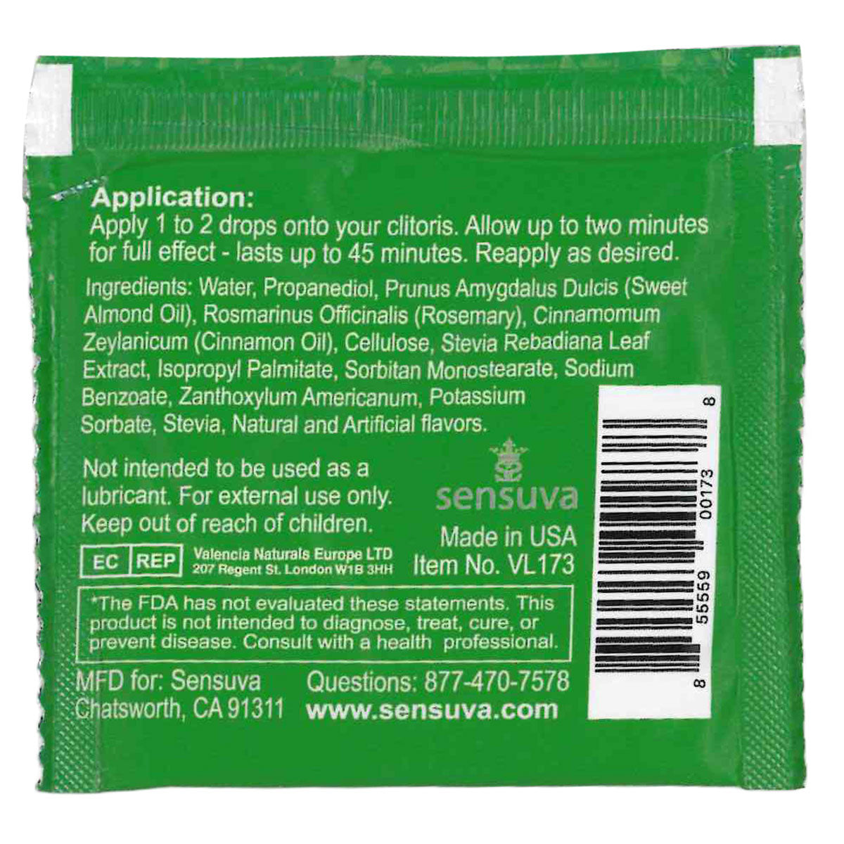 Sensuva ON for Her Arousal Gel Assorted - Foils and Display - 100 pc - 0.13 oz