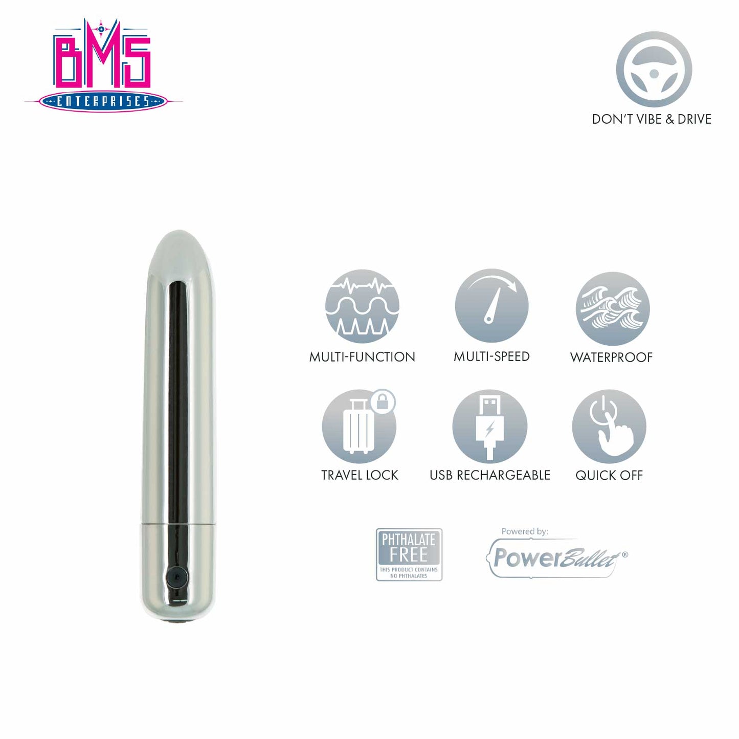 Pure Love® - 4" Platinum Recharge Power Bullet
