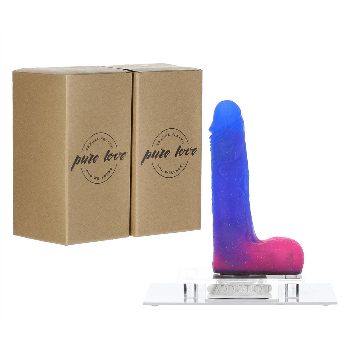 Pure Love® - Vibrating and Rotating Dildo with Remote - Cosmic