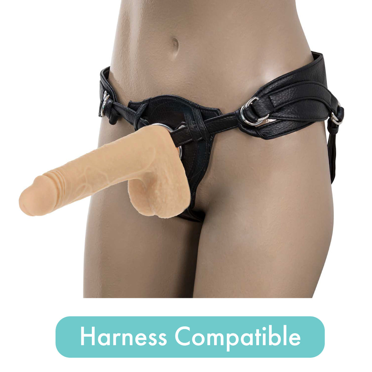 Pure Love®  - Crazy Guy – 7.5" Rotating Vibrating & Thrusting Dong