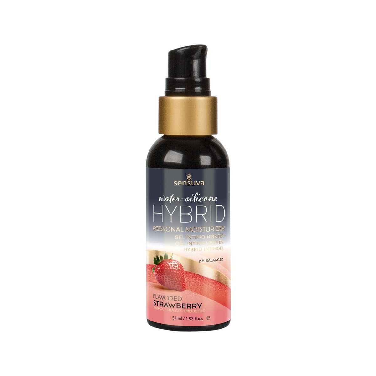 Sensuva Hybrid Formula – Personal Moisturizer - Flavoured - 1.9 oz - Strawberry