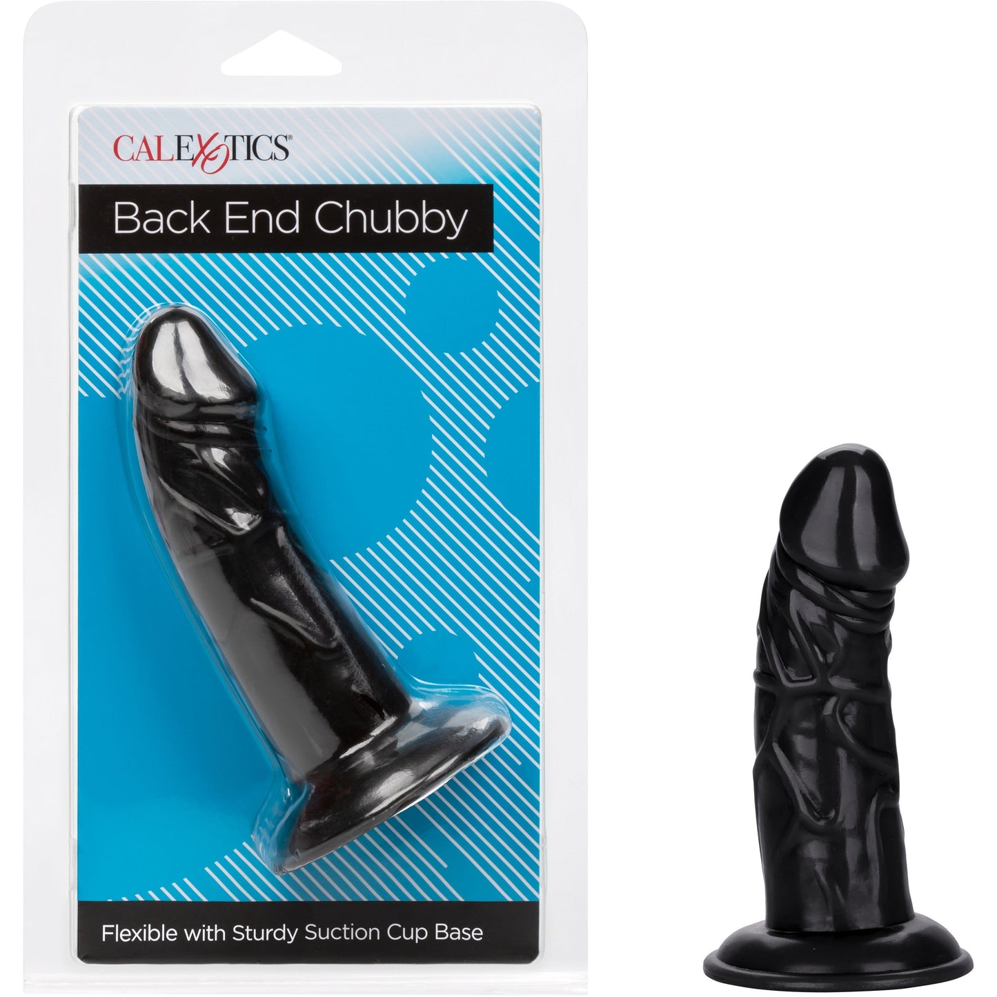 CalExotics® Back End Chubby Dildo – Black