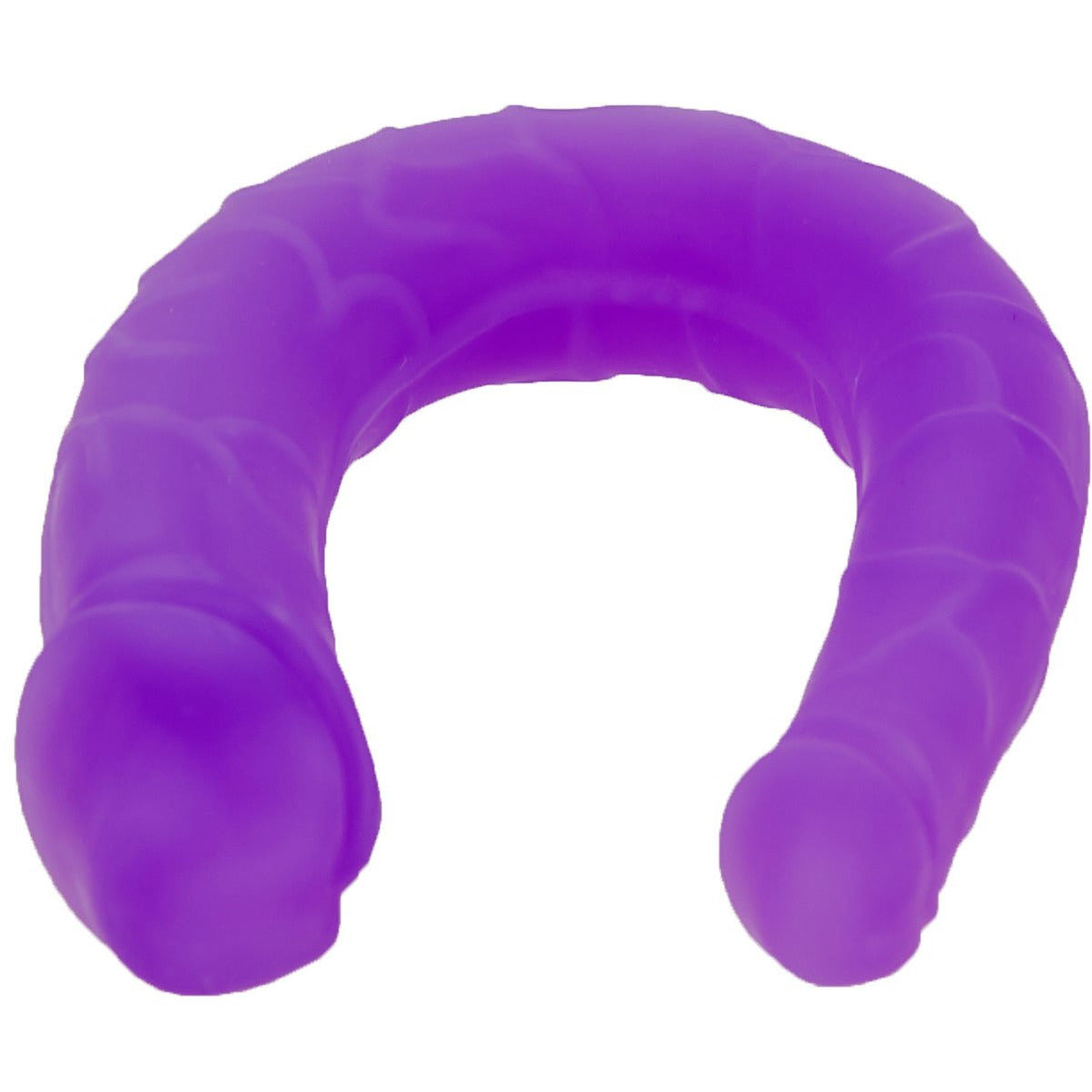 Seven Creations Silicone Double Mini Double Penetration Dong - Purple