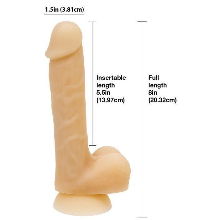 Addiction David 8” Bendable Silicone Dildo