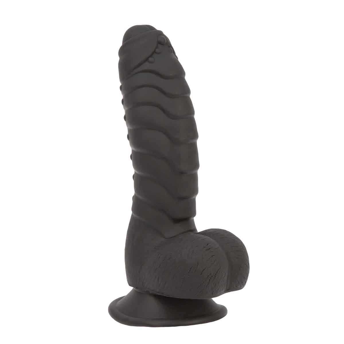 Addiction Ben 7" Dildo With Balls - Black