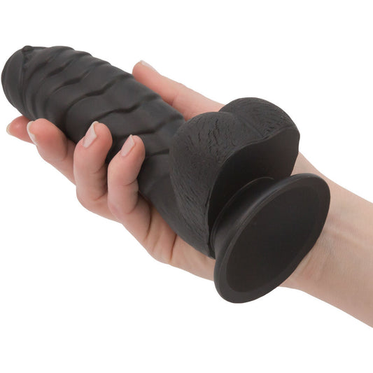 PL Pure Love® - Fantasy Silicone Dildo With Suction Base - 7 In. - Black