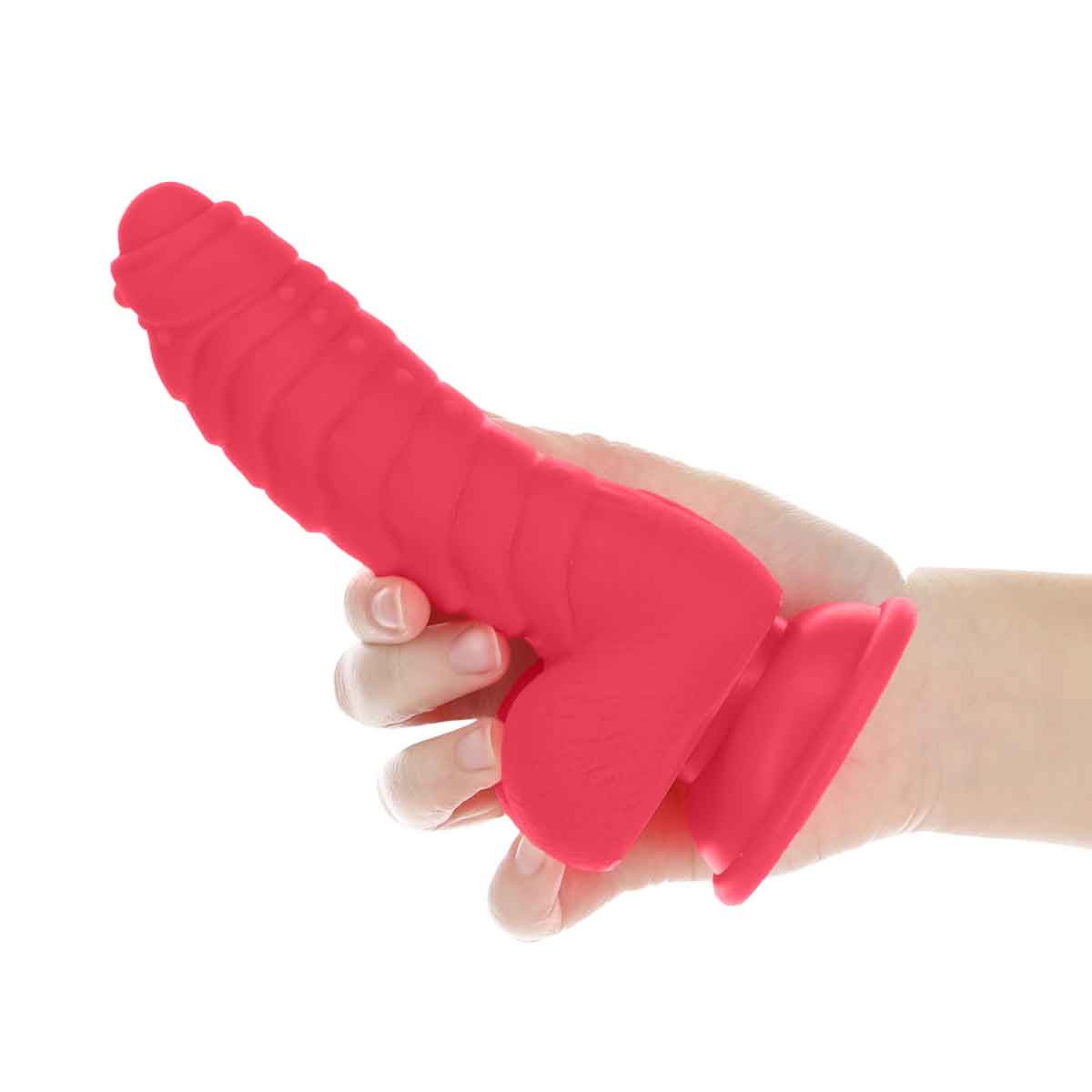 Addiction Tom 7" Dildo With Balls - Pink
