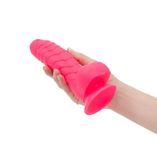 PL Pure Love® - Fantasy Silicone Dildo With Suction Base - 7 In. - Hot Pink
