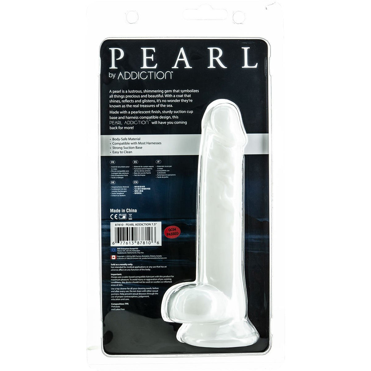 Addiction Pearl 7.5" Dildo with Balls