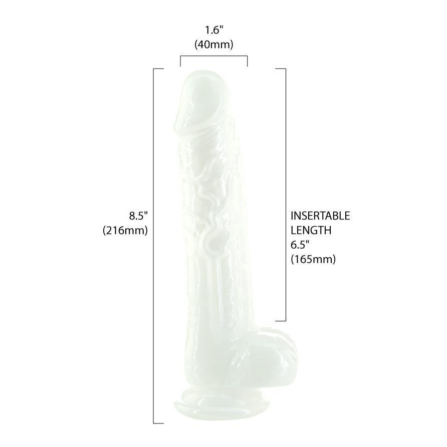 Addiction Pearl 8.5" Dildo with Balls