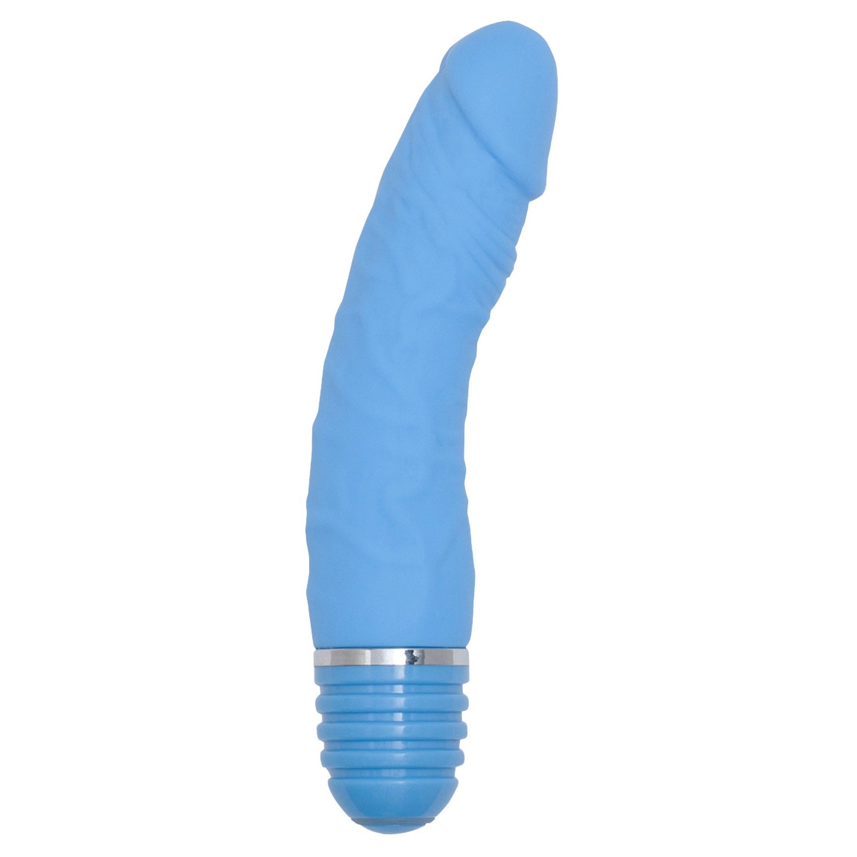 NMC 6" Silicone Bendable Buddy Vibrator - Blue