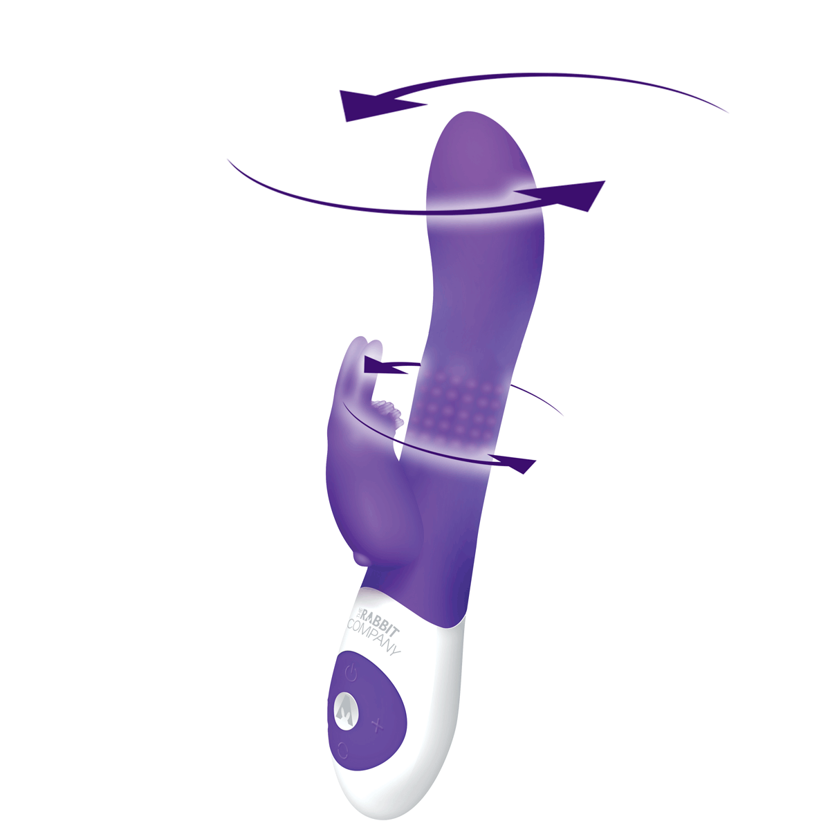 The Rabbit Company Beaded Rabbit Vibrator - Purple