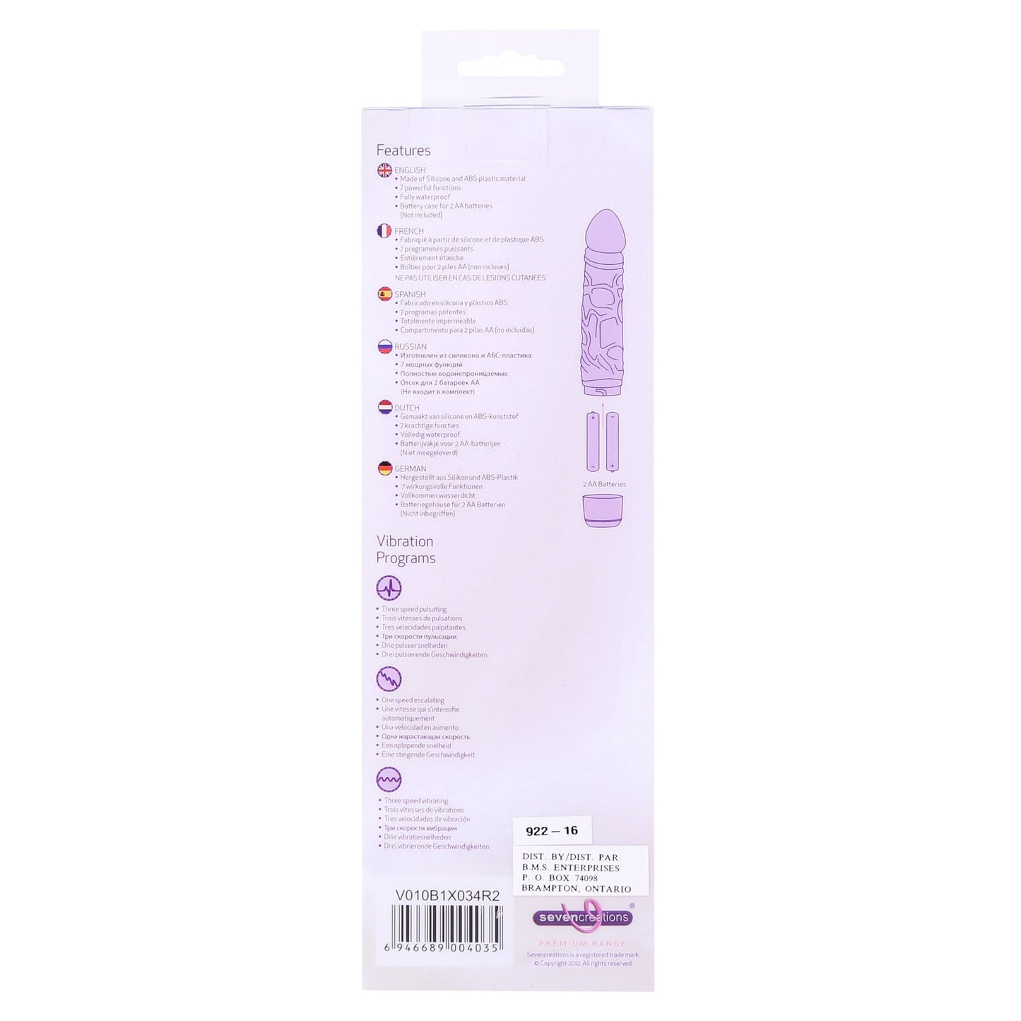 Seven Creations Silicone Classic Vibe - Pink