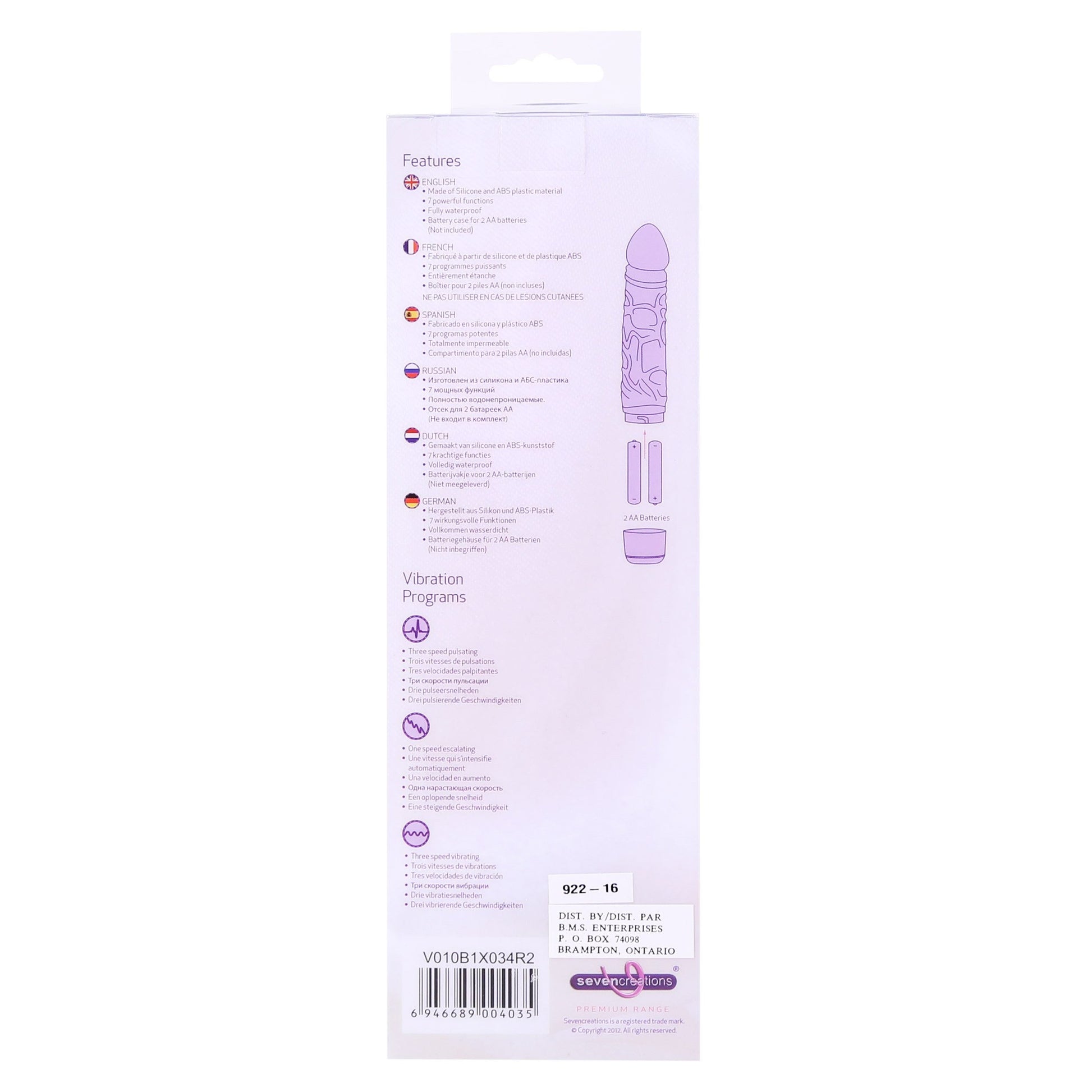 Seven Creations Silicone Classic Vibe - Pink